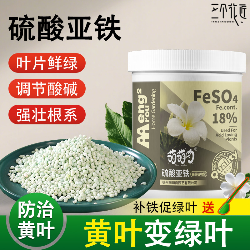 硫酸亚铁花肥酸性防黄叶绿植通用