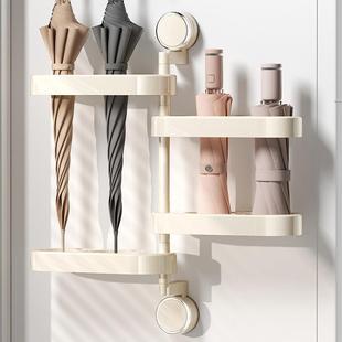 雨伞架吸盘雨伞收纳架壁挂雨伞收纳可旋转免打孔家用门后放伞神器