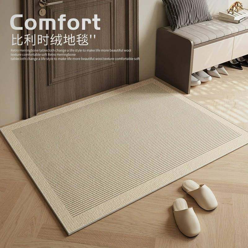 日式入户门地垫门口进门免打理脚垫侘寂风高级感地毯耐脏入门垫子,居家布艺,家用脚垫,淘宝优惠券,粉丝福利购,淘宝优惠卷