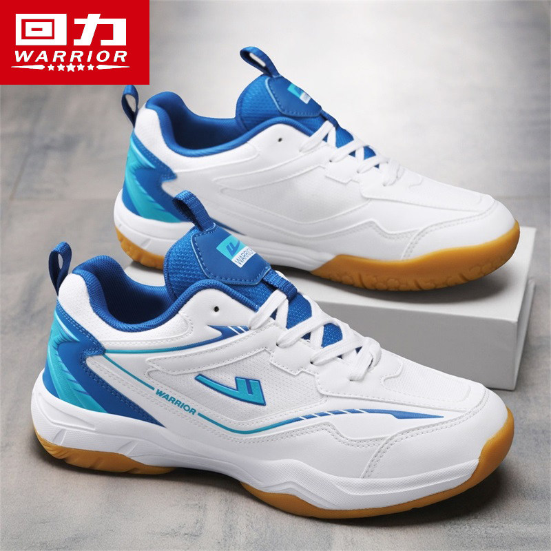回力男鞋2026新款皮面软底羽毛球鞋防滑缓震运动鞋轻便跑步休闲鞋