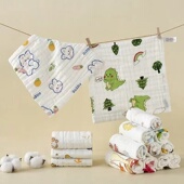 纯棉A类母婴小方巾纱布毛巾手帕擦汗巾枕巾婴儿口水巾洗脸巾全棉