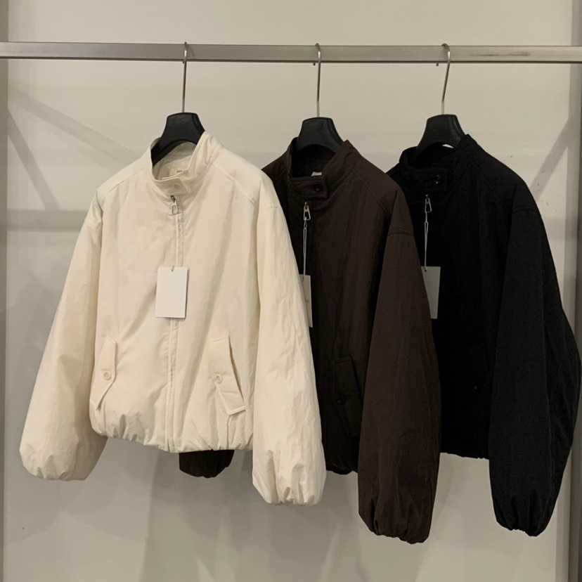 LOW FLAT-冬上新立领宽松百搭时尚短外套xq3210nt264