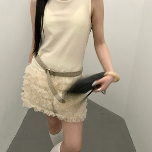 The 26年夏上新韩标拼接蛋糕背心连衣裙A096 Breathe