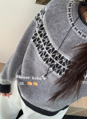 lower keke-领毛衣上衣保暖毛衣（含100绵羊毛）(全羊毛)pJxyy973