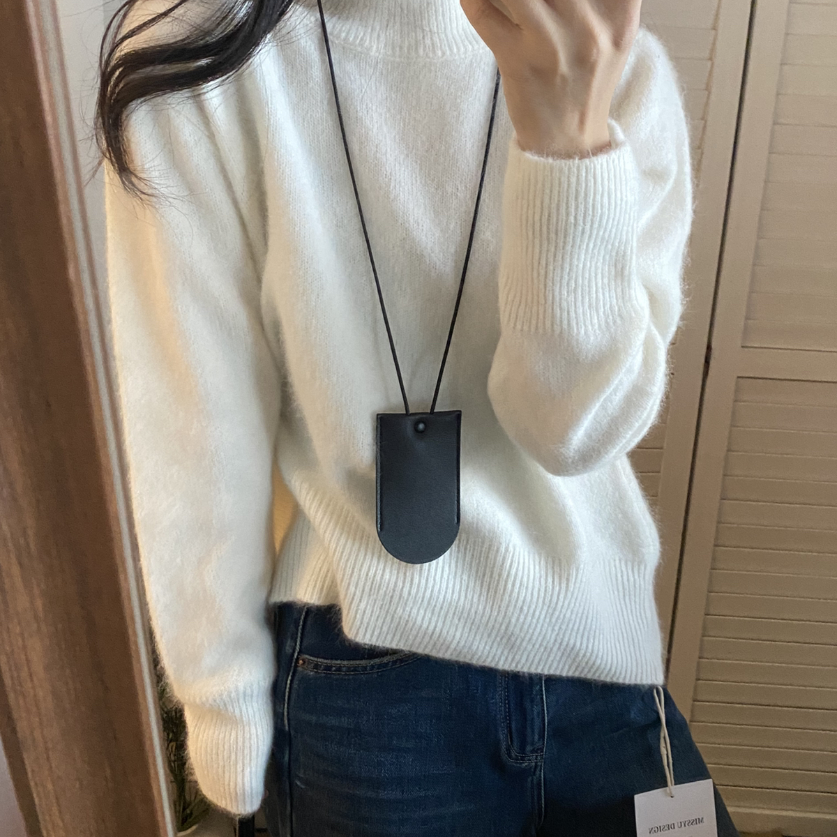 SS YU美鱼家-纯色高领极简设计保暖毛衣（含20.4绵羊毛）m62-8636