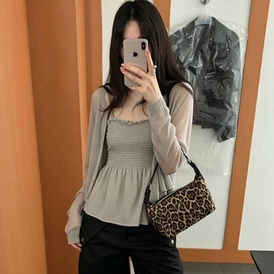 from beginning-26夏上新韩系缩褶吊带背心(不含开衫)61093