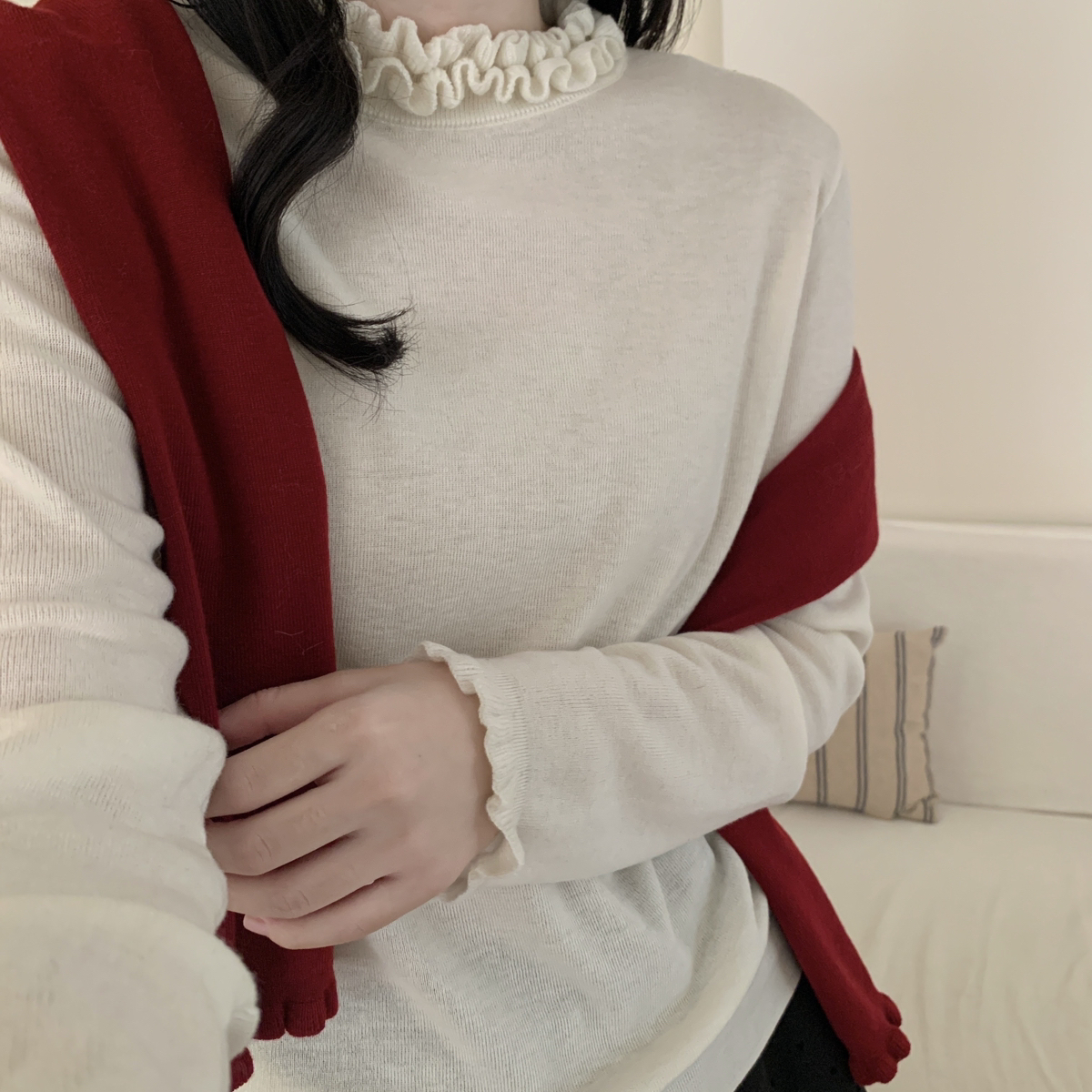 UTIS牧缇-领打底针织春秋冬32羊毛保暖毛衣（含32.1绵羊毛）FE517