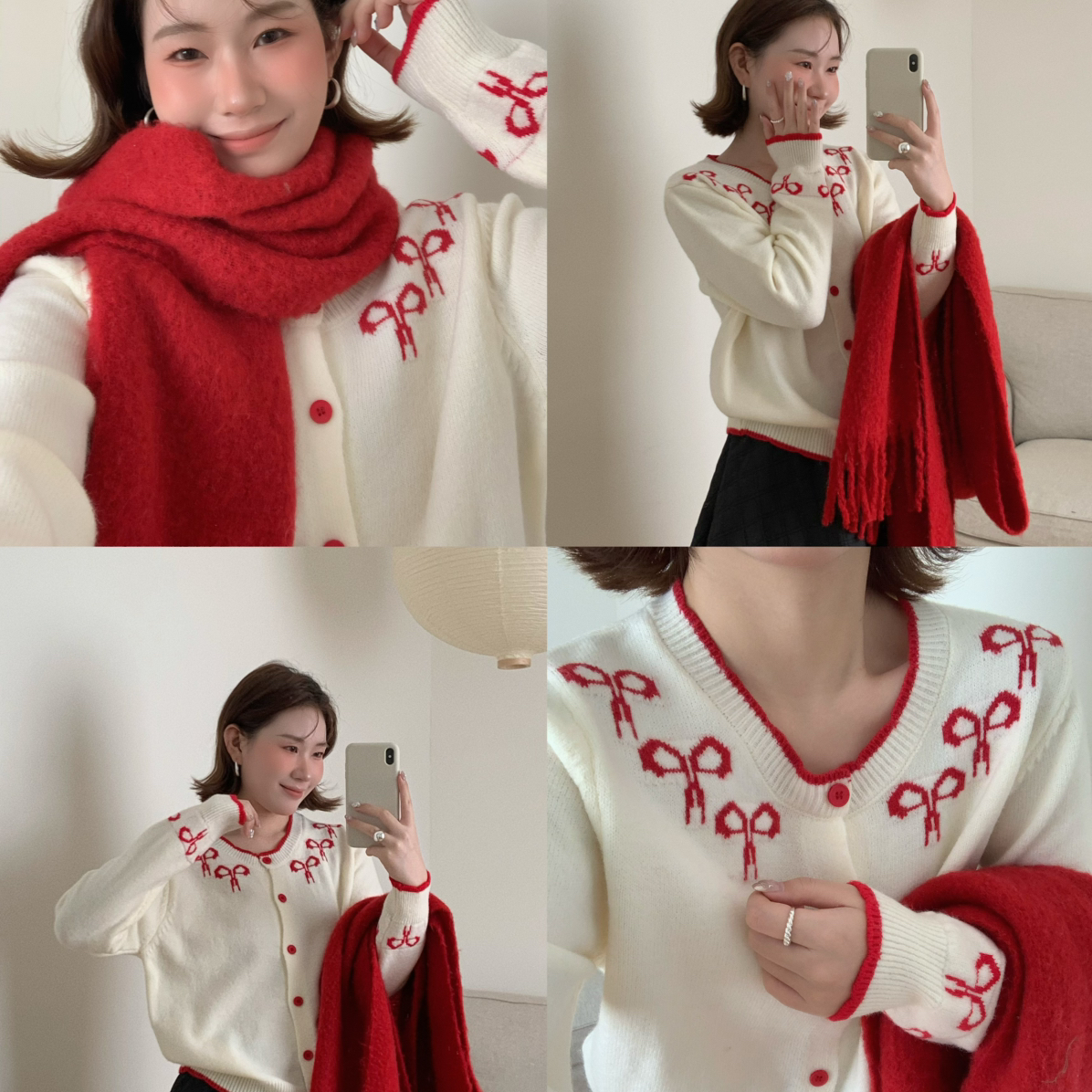 Flower & April-结毛衣开衫女2025新款温柔气质显瘦针织开衫88011