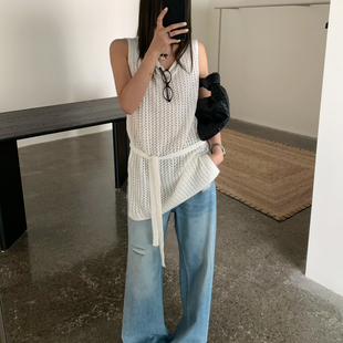 YS1 26年夏上新慵懒风高腰阔腿微弹牛仔裤 2636 made Hand