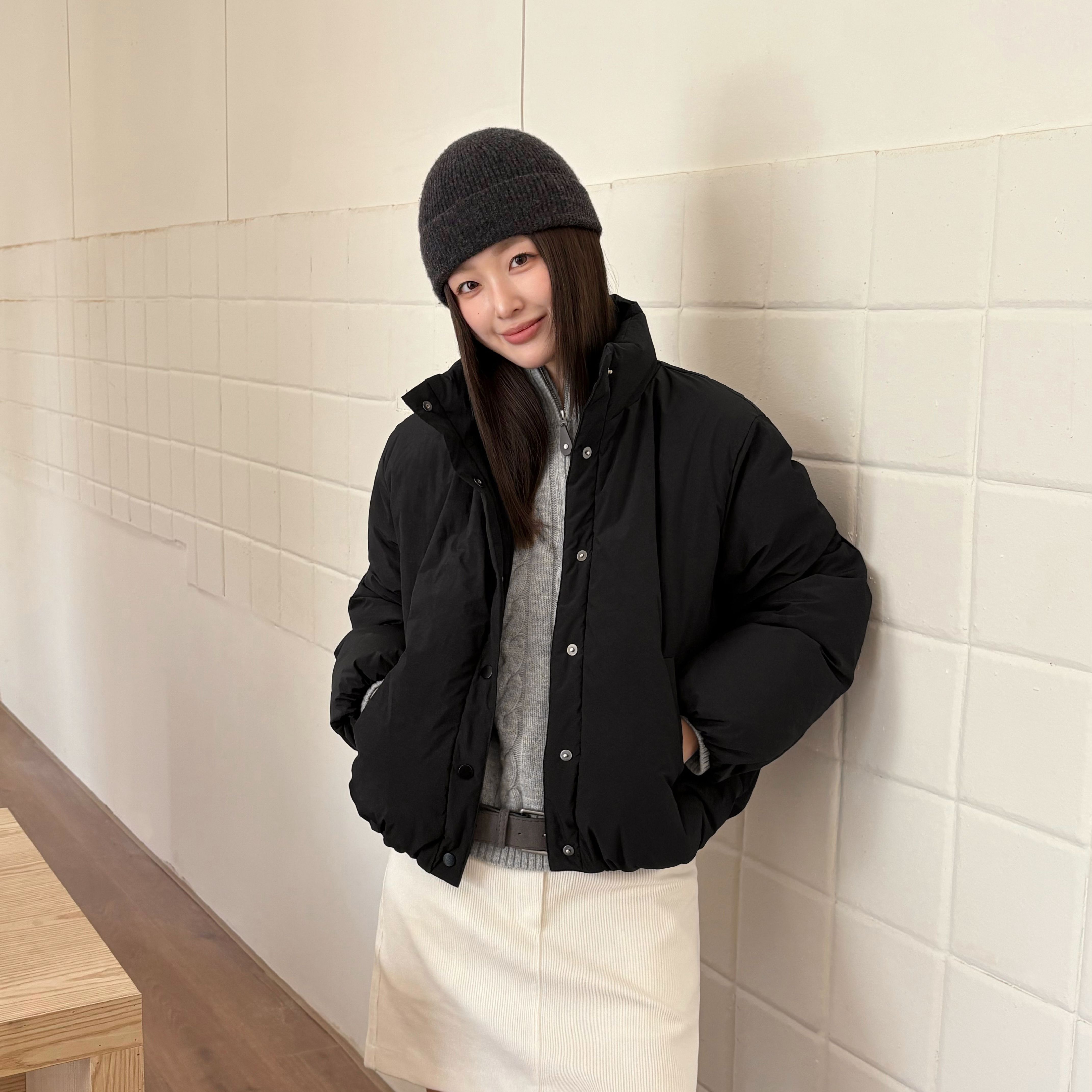 T.G-复古通勤立领加厚工装夹克保暖羽绒服外套25938