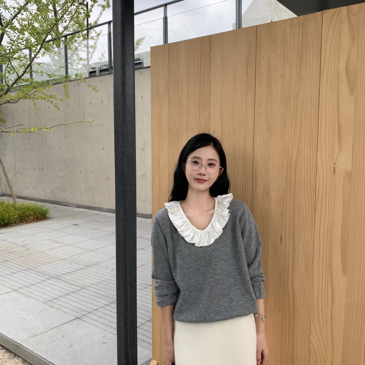 DESIGN设计感-线迹针织衫（含100羊毛）(轻松get多种穿搭)SD61117