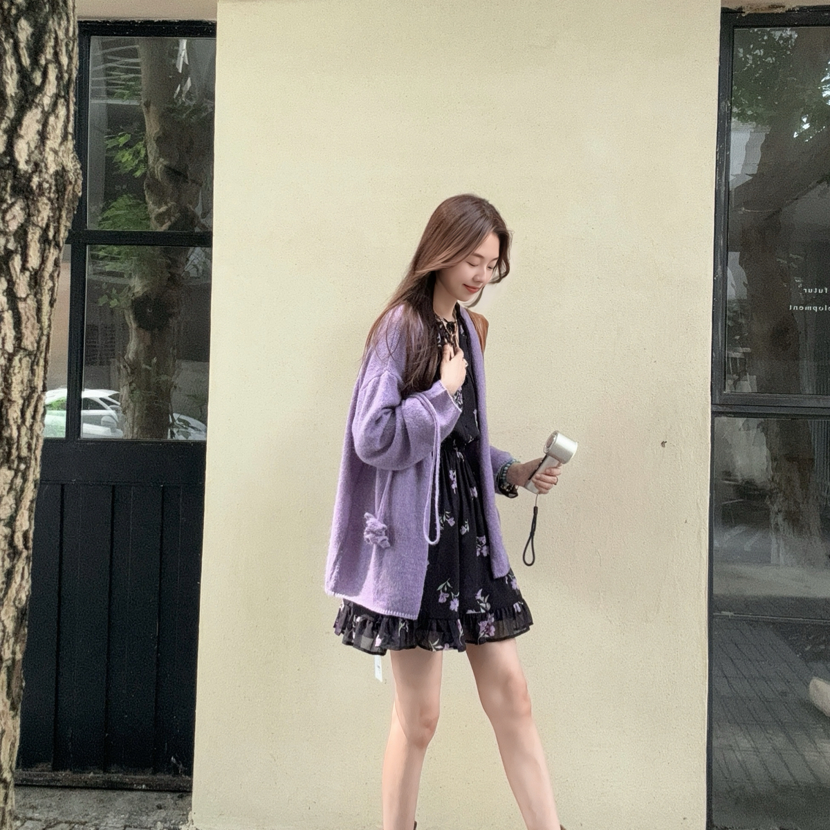 DARA ROSE浪漫碎花系带收腰高级感轻奢气质显瘦短款连衣裙A5948