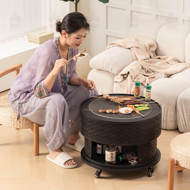 围炉户外庭院野炊露营烧烤炉民宿烤火炉子烧烤木炭火炉室内煮茶炉,厨房/烹饪用具,烧烤炉,淘宝优惠券,粉丝福利购,淘宝优惠卷