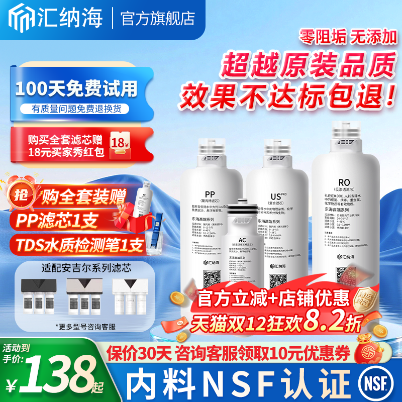 适配安吉尔净水器滤芯A6pro/A4