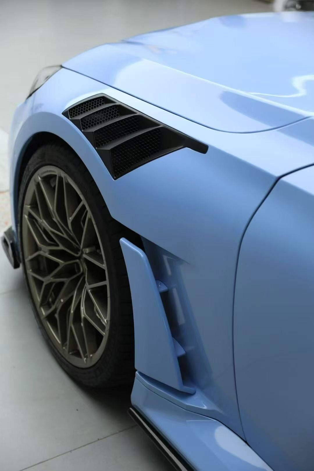 适用于宝马M2G87改装N款干碳叶子板钢模免切割内衬版