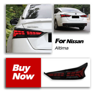 LED后尾灯后雾灯流光转向灯 日产天籁尾灯总成改装 适用于19 22款