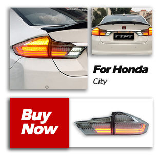 LED后尾灯倒车灯流光转向灯 本田锋范尾灯总成改装 适用于15 19款