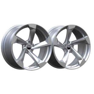 适用于奥迪A7刀锋轮毂 A7定制锻造拉丝银内凹轮毂