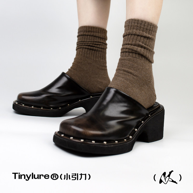 小引力保暖男女精梳棉无骨中筒袜