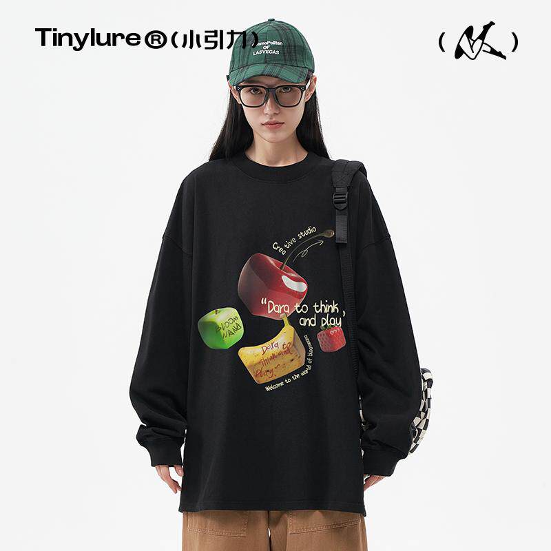 小引力重磅宽松纯棉中性水果卫衣