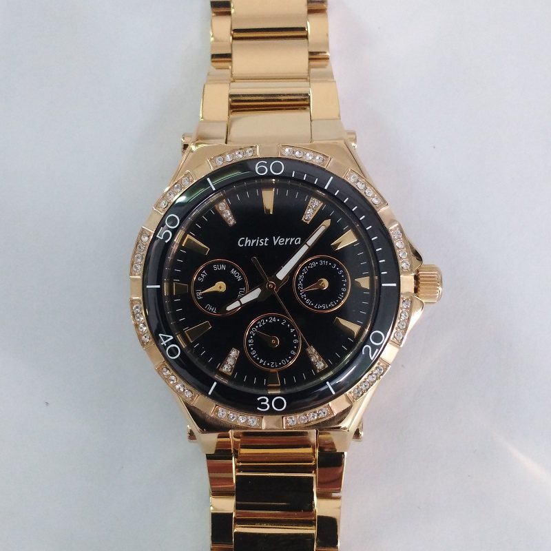 christ verra圆形不锈钢时尚个性小众手表冷门女士腕表清仓特卖