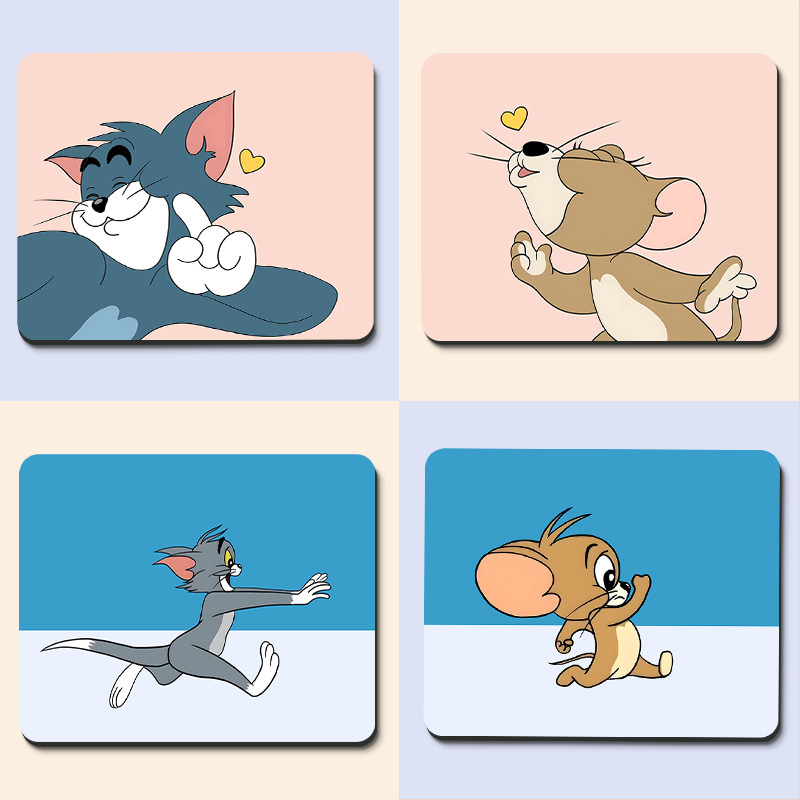 猫和老鼠卡通鼠标垫便携小号情侣款书桌垫办公学习电脑键盘垫定制