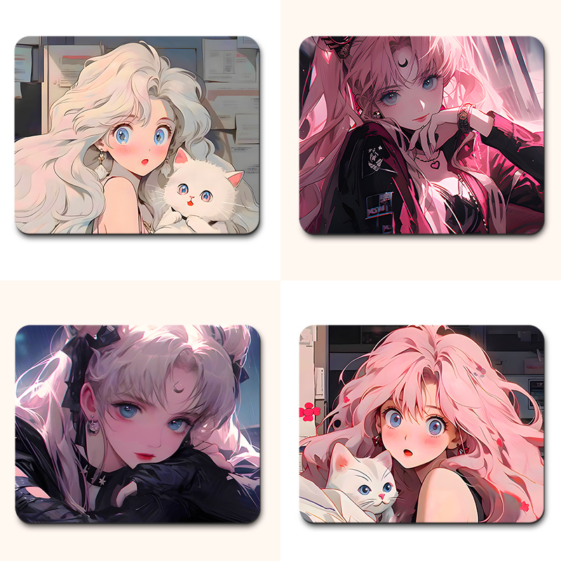 美少女橡胶小号高颜值鼠标垫定制