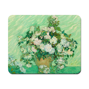 梵高油画鼠标垫家用办公桌面垫小号加厚护腕垫游戏电竞键盘垫定制