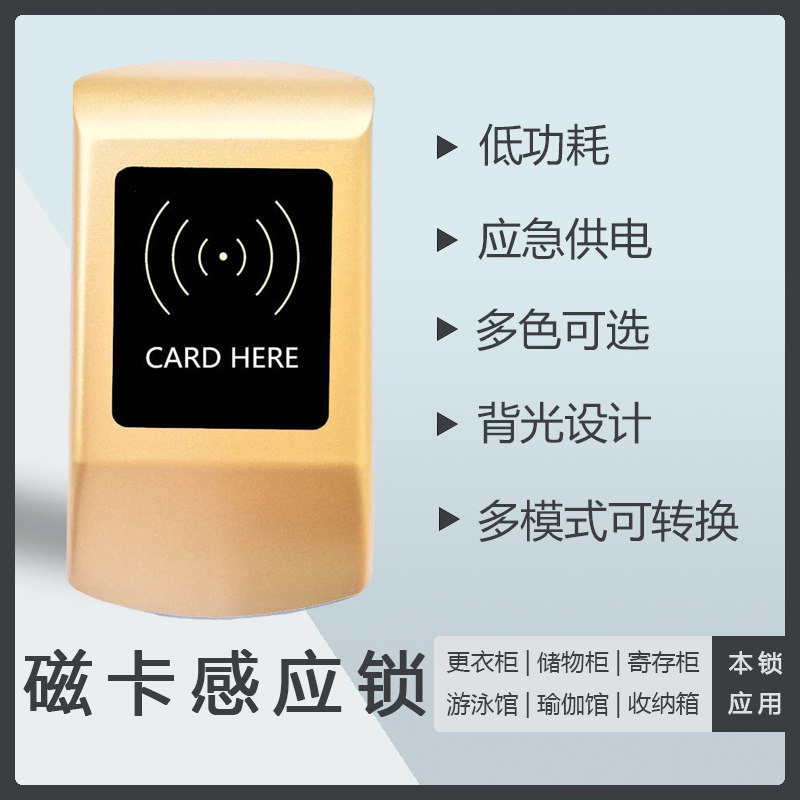 工厂自营台球健身房柜门刷卡锁更衣柜磁卡感应锁 员工手机衣柜锁