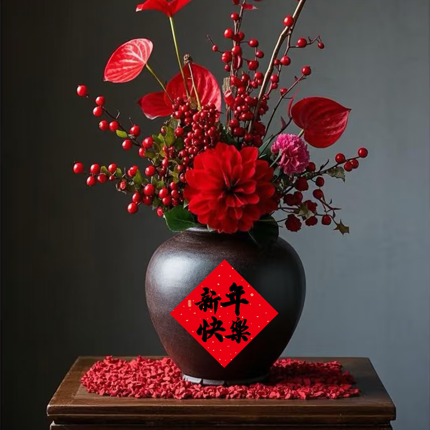 2026马年迷你新年快乐自粘胶贴纸