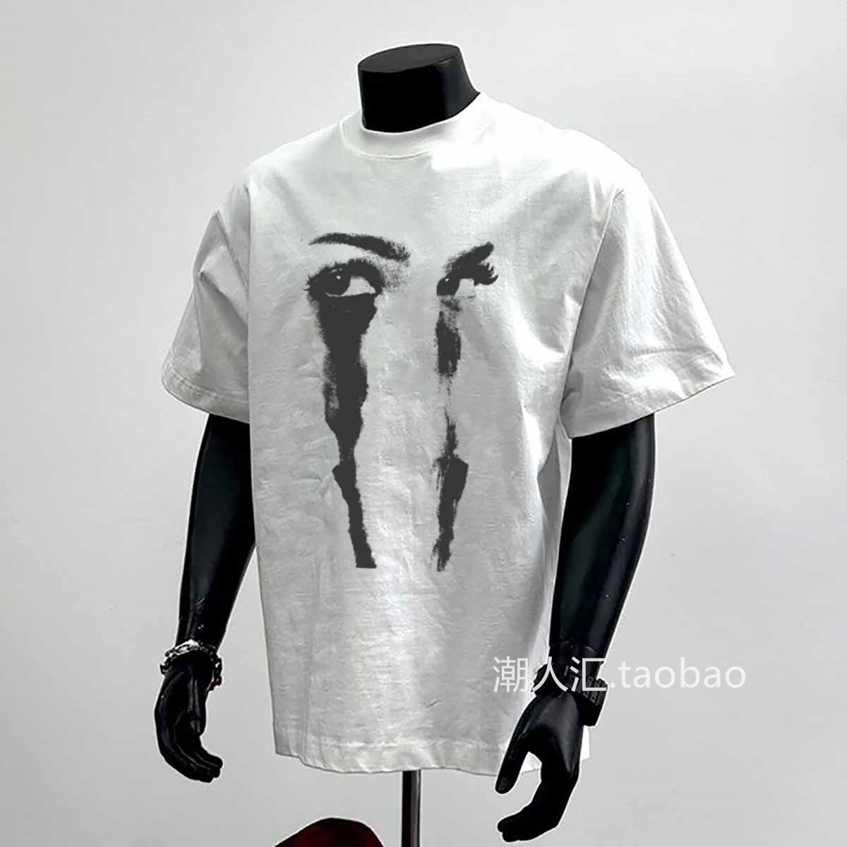 thumbnail for Trendy People Gather~ American Hip-Hop Face Print Pure Cotton Short-Sleeve T-Shirt for Men and Women, Loose and Versatile Trendy Half-Sleeve Tee