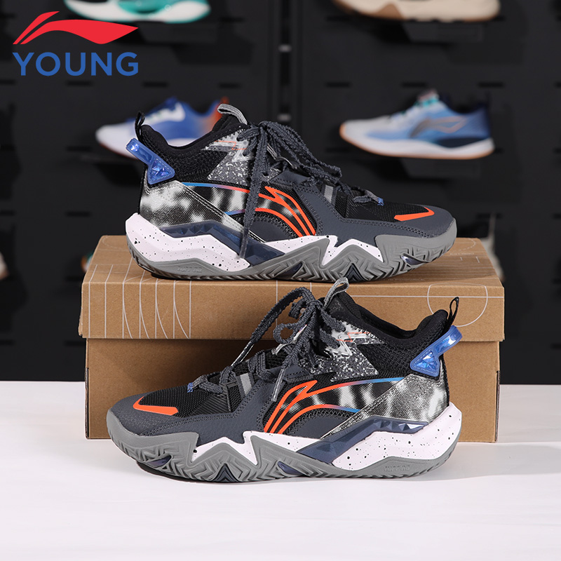 李宁儿童篮球鞋男大童24秋季新款