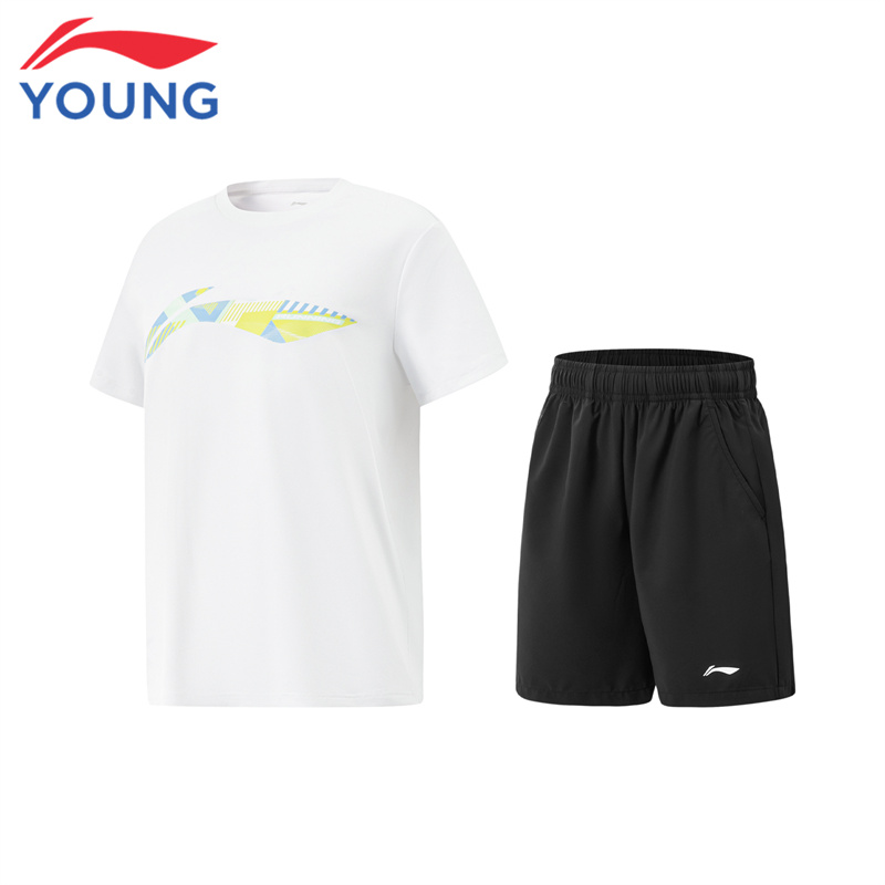 李宁儿童套装夏款运动休闲