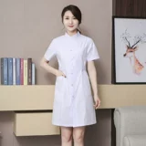 Униформа медсестры, зимний белый халат, комбинезон, короткий рукав
