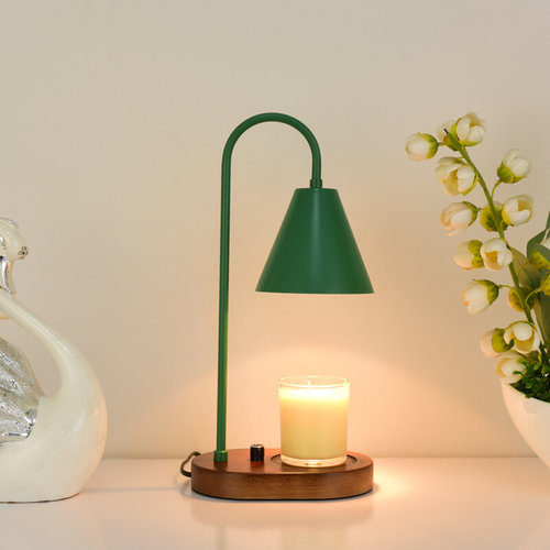 厂家厂促融蜡香薰灯大理石铃兰灯B牀头台灯礼物定时开关田园风室