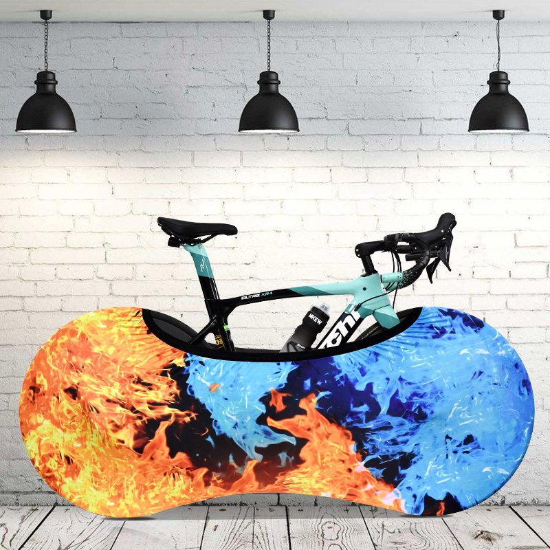 火焰印花自行车罩户外自行车收纳袋公路山地自行车防尘罩防剐蹭