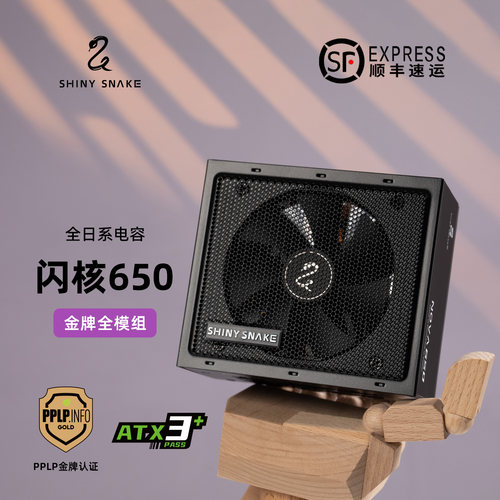 闪鳞(SHINY SNAKE)闪核NV650金牌SFX小电源额定650W全模组