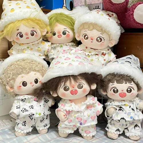 可爱睡衣系列15cm-20cm娃衣玩偶公仔棉花娃娃衣服属性套装现货