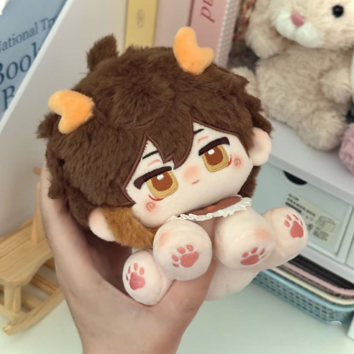 原神钟离属性捏捏体15cm棉花娃娃