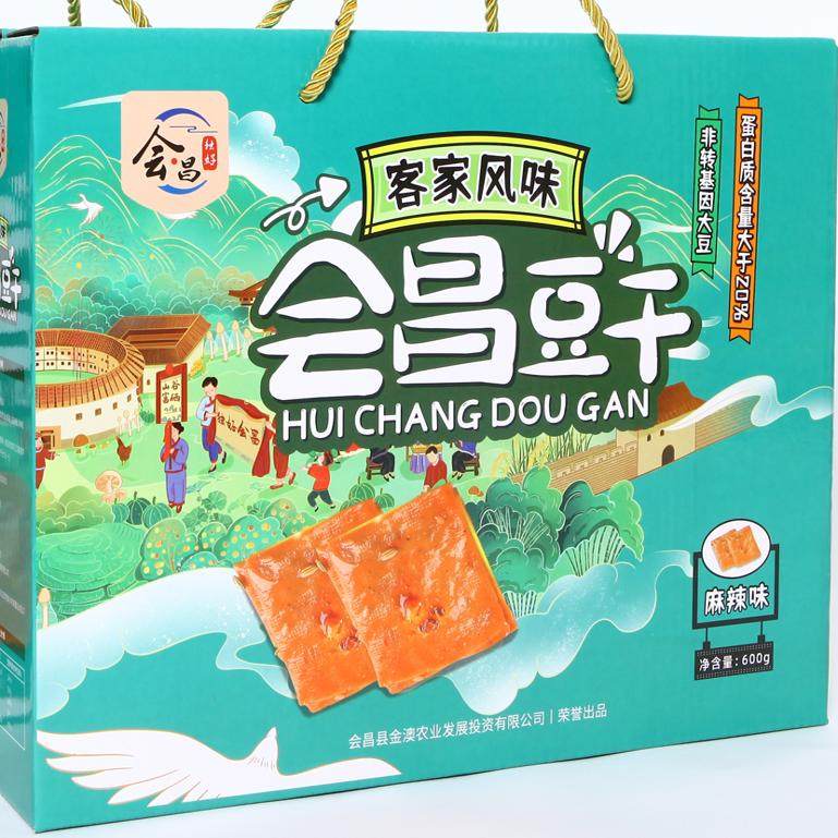 会昌独好豆干600g礼盒装年货精选真空包装传统农家手工制作