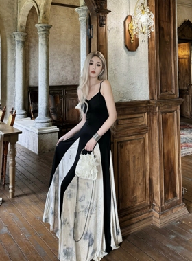 第二次心跳《暮色》非遗植物染 | pengtai设计感修身吊带裙连衣裙