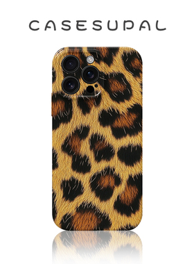 适用于iPhone17promax苹果16小米15新款华为mate70荣耀400手机壳黄色毛绒豹纹vivos30opporeno14一加ACE5菲林