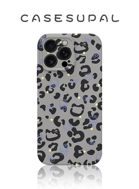 适用于iPhone17promax苹果16手机壳华为pura80荣耀400新款小米17菲林vivos30灰色豹纹kt猫opporeno14一加ACE5