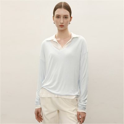 云朵般肤感polo长袖内搭