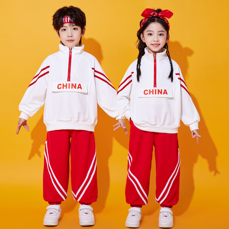 小学生班服套装运动会团体演出服