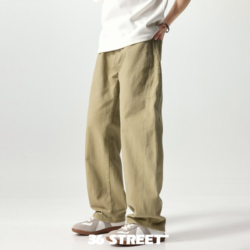 三十六街美式高街工装休闲牛仔裤