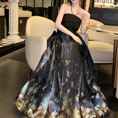 异志阁原创蛇年青染金妆花马面裙