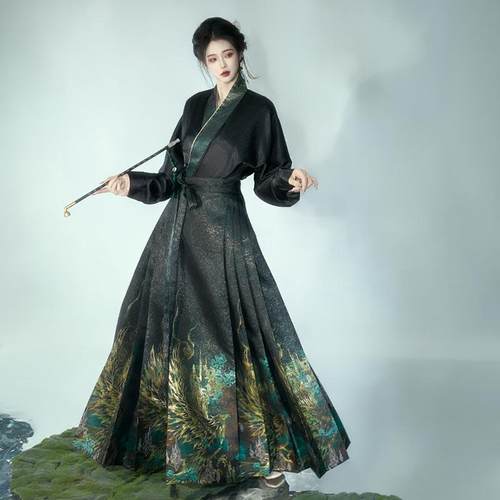 异志阁原创异志录【吟涧绣】重工织金仿妆花青铜元素马面裙五对褶