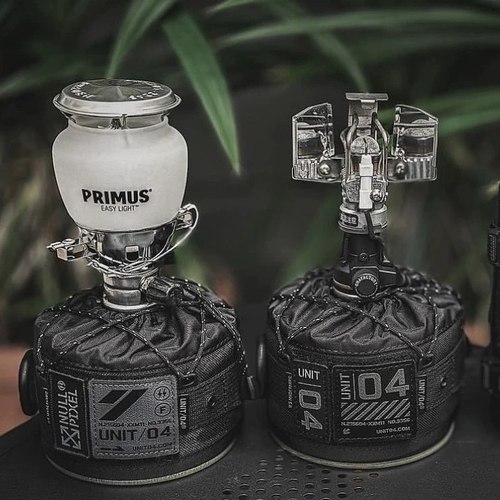 UNIT/04战术黑化迷彩军事化露营230g扁气罐高山罐保护气罐套