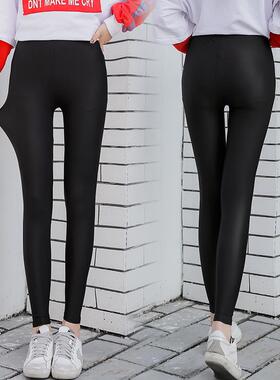 薄UBK冰丝码大打底裤女款夏季高腰弹力修身大码加肥九分裤脚外穿